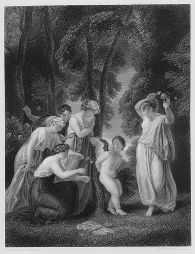 Cupido legato, dal quadro nella Galleria Vernon da Thomas Stothard
